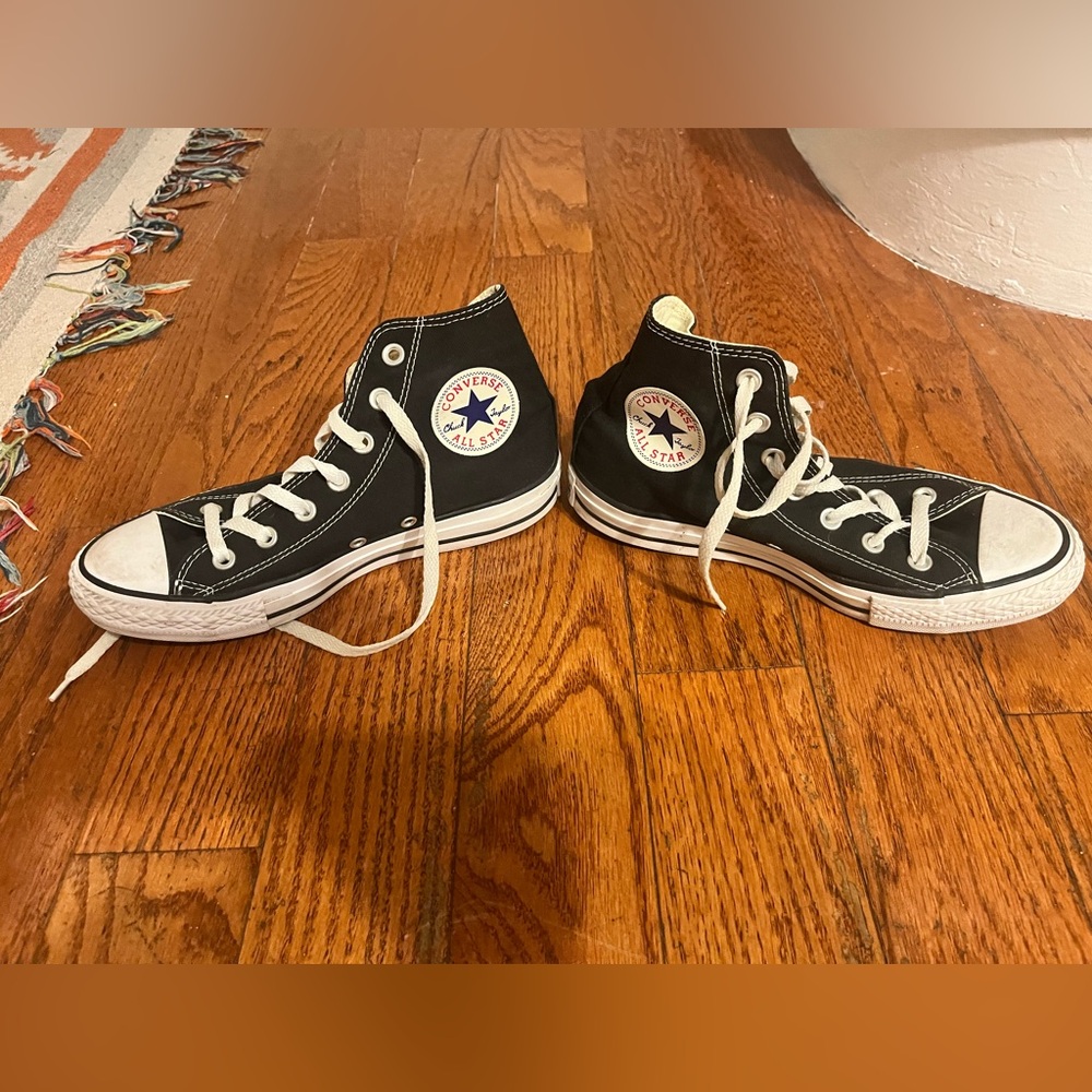Converse All Star high tops black size 5M 7W
